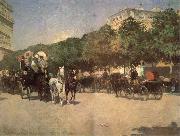 Childe Hassam Der Tag des Grand Prix oil on canvas